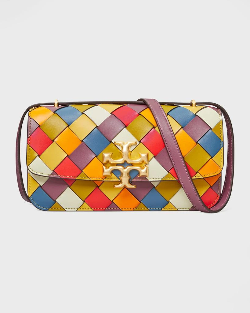 商品Tory Burch|女式 Eleanor系列 格纹单肩包,价格¥2380,第1张图片