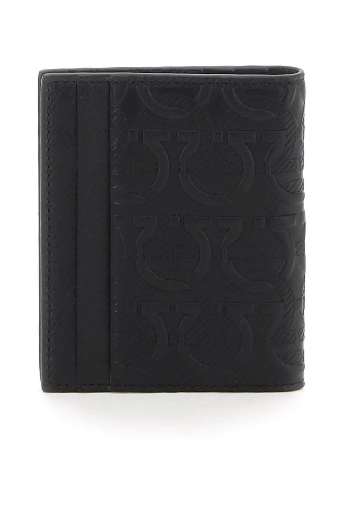 商品Salvatore Ferragamo|Salvatore ferragamo embossed leather bi-fold cardholder,价格¥1840,第3张图片详细描述