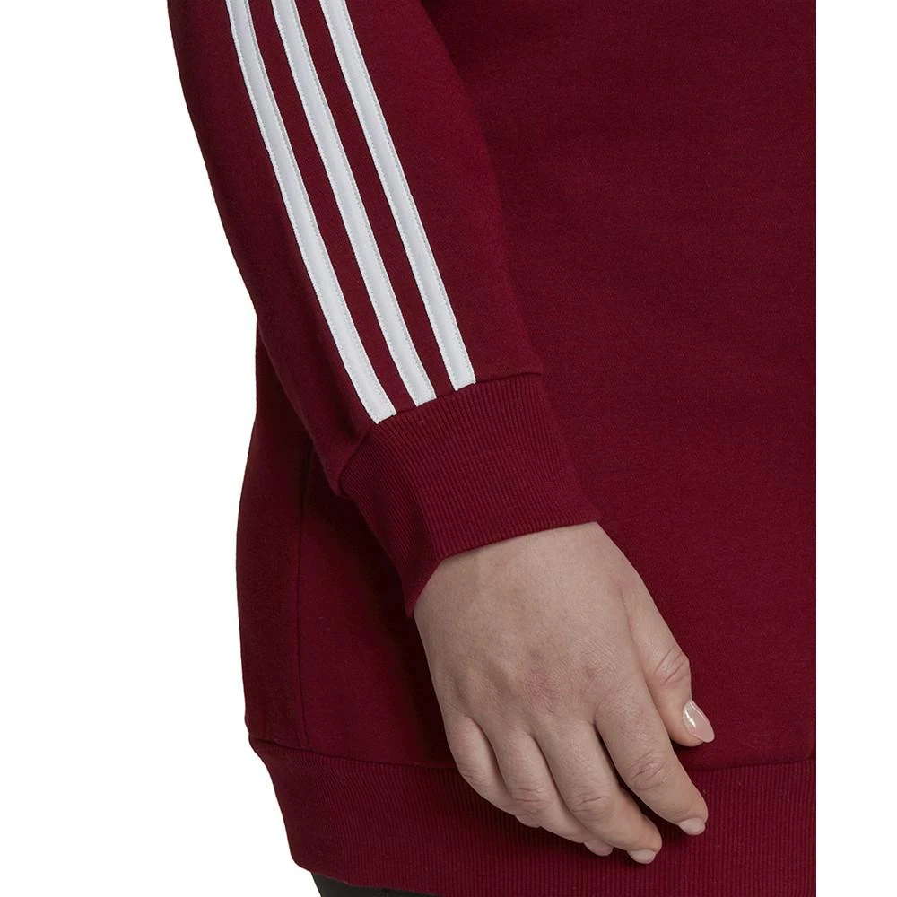 商品Adidas|Plus Size Essentials 3-Stripes Fleece Sweatshirt,价格¥150,第4张图片详细描述