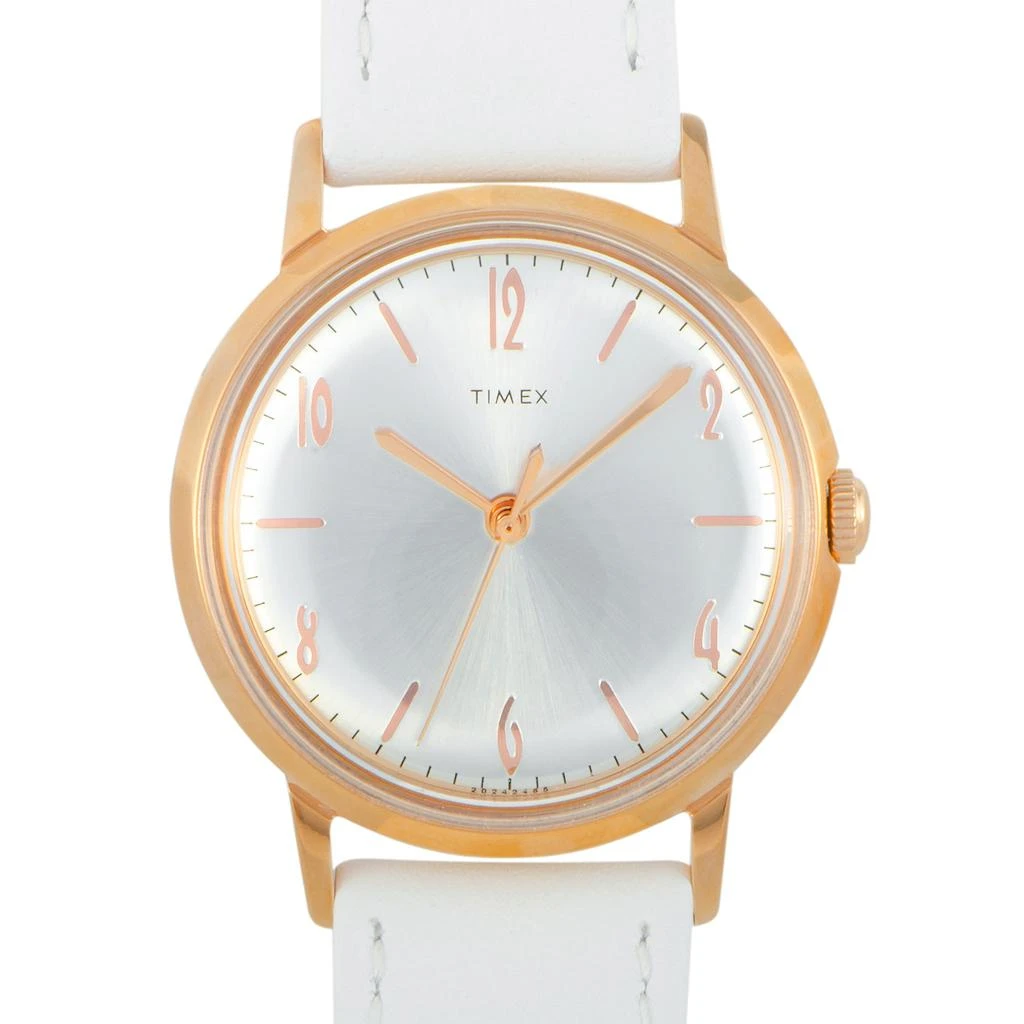 商品Timex|Timex Marlin Hand-Wound 34 mm Rose Gold-Tone Watch TW2T18300,价格¥669,第1张图片