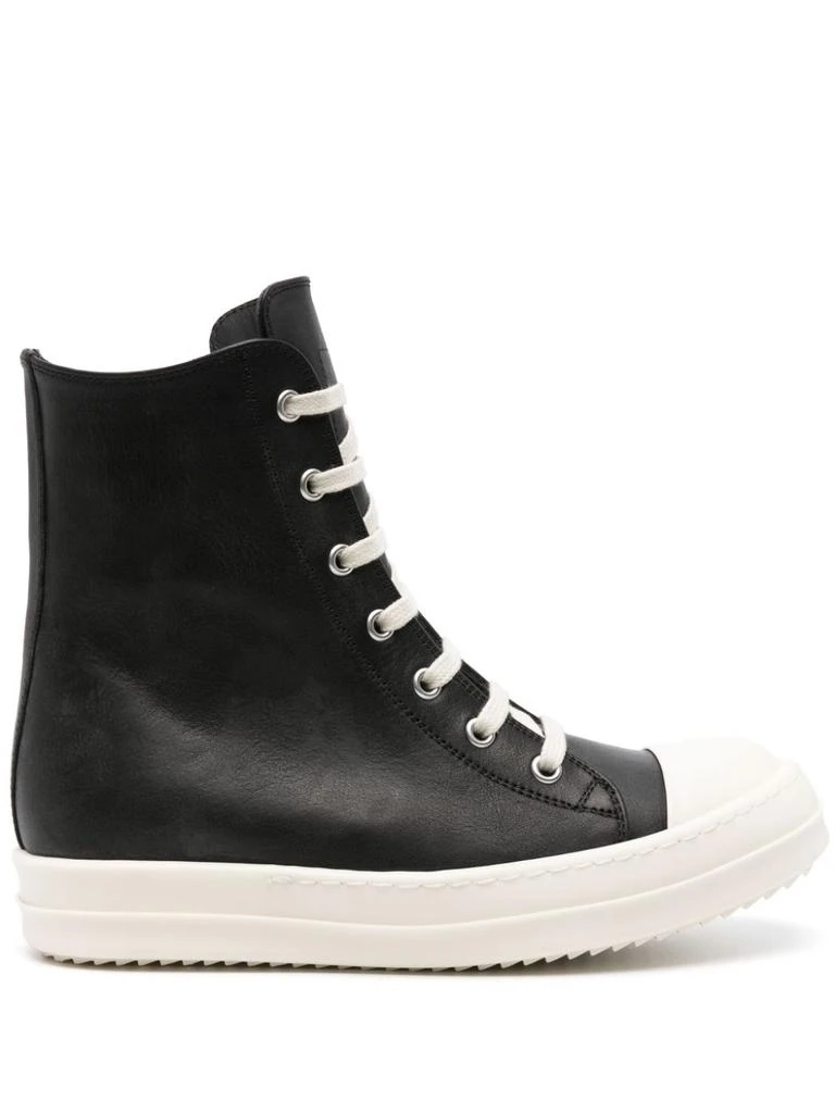 商品Rick Owens|RICK OWENS - Leather High-top Sneakers,价格¥7155,第4张图片详细描述