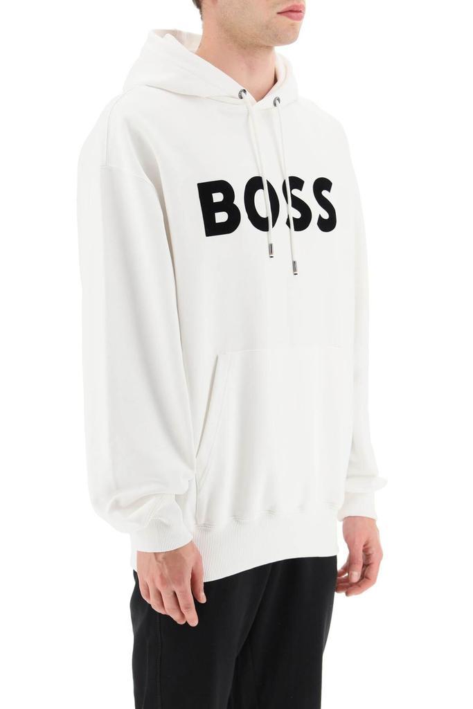 商品Hugo Boss|'SULLIVAN' FLOCKED LOGO HOODIE,价格¥1159,第5张图片详细描述