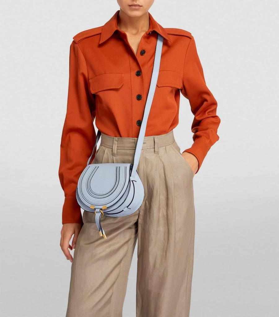 商品Chloé|Small Leather Marcie Saddle Bag,价格¥8436,第2张图片详细描述