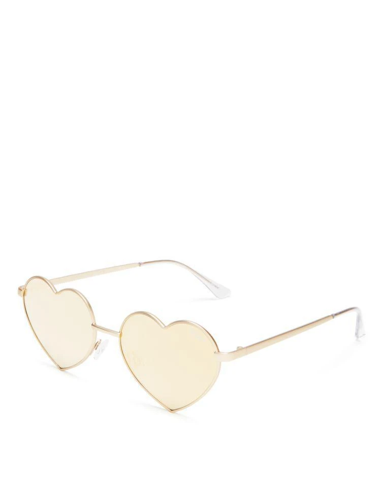 商品Quay|Women's Heart Breaker Mirrored Sunglasses, 53mm,价格¥371,第2张图片详细描述