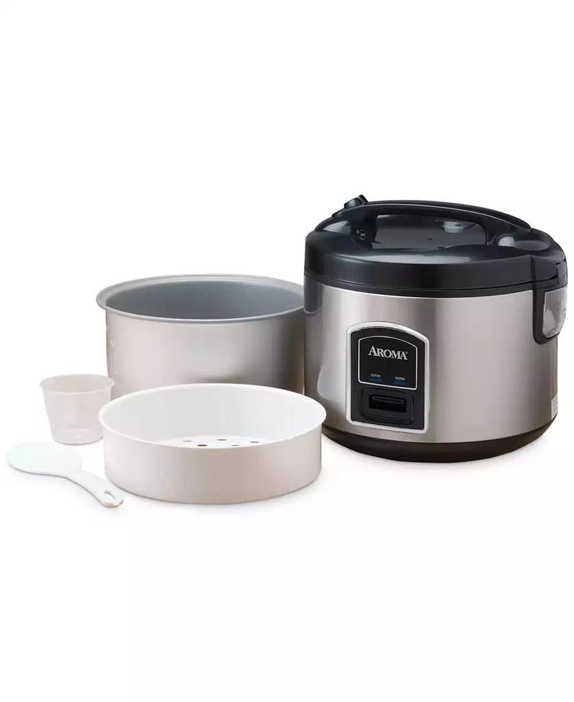 商品Aroma|ARC-914SB 8-Cup Cool-Touch Rice Cooker, Stainless Steel,价格¥260,第3张图片详细描述