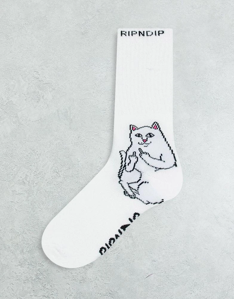 商品Rip N Dip|RIPNDIP lord nermal socks in white,价格¥89,第1张图片