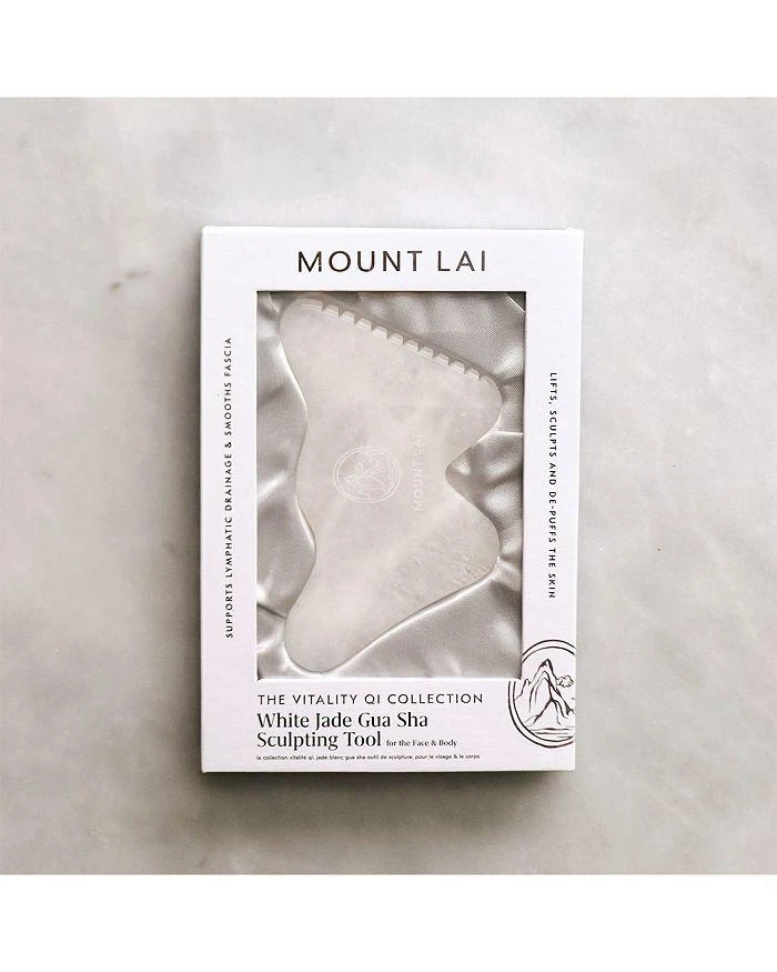 商品Mount Lai|The Vitality Qi White Jade Gua Sha Sculpting Tool,价格¥586,第4张图片详细描述