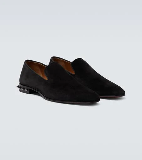 商品Christian Louboutin|Marquees绒面革铆钉乐福鞋,价格¥8968,第5张图片详细描述