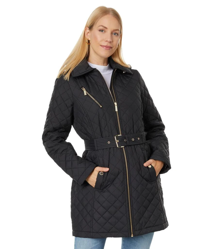 商品Michael Kors|Zip Front Belted Quilt M424454Q68,价格¥1724,第1张图片