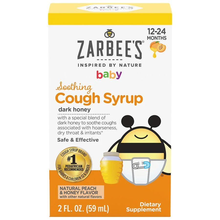 商品ZarBee's Naturals|Baby Soothing Cough Syrup Natural Peach & Honey,价格¥81,第1张图片