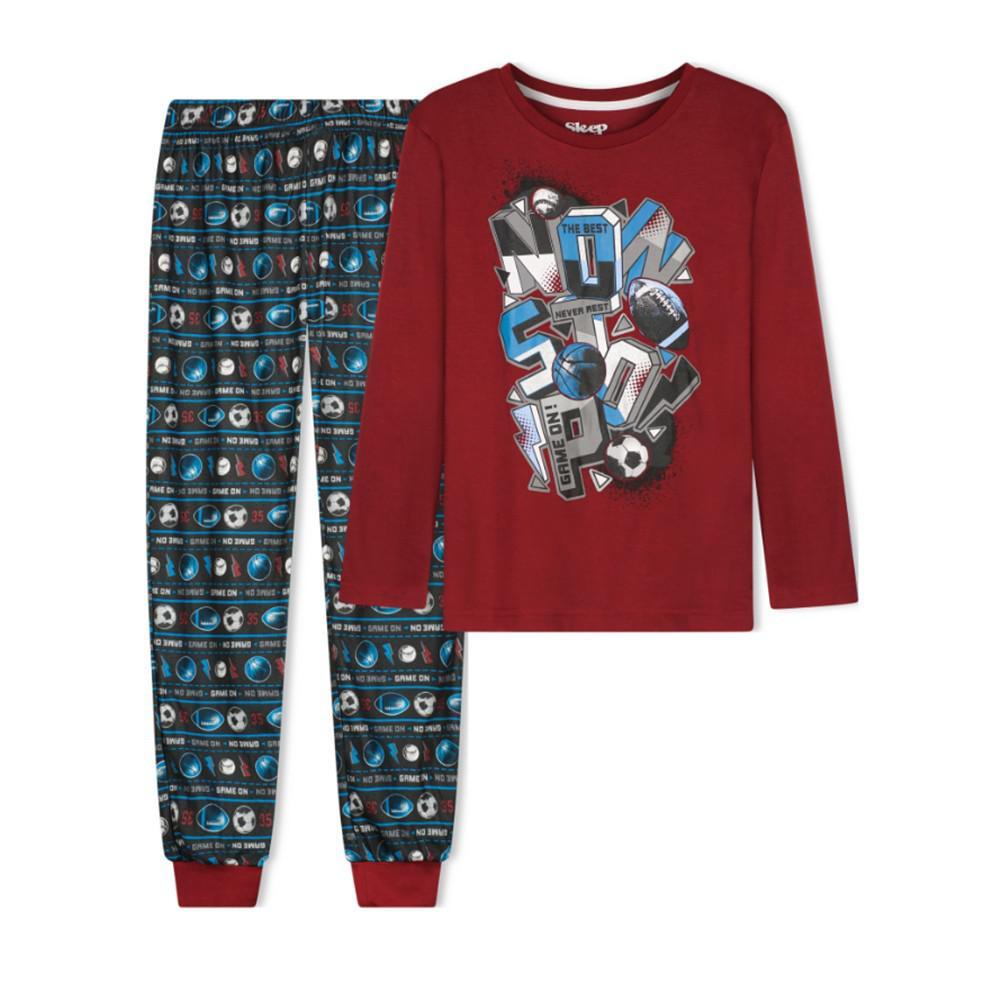 商品Sleep On It|Big Boys Jersey Top and Allover Print Jogger Pants, 2 Piece Set,价格¥182,第1张图片