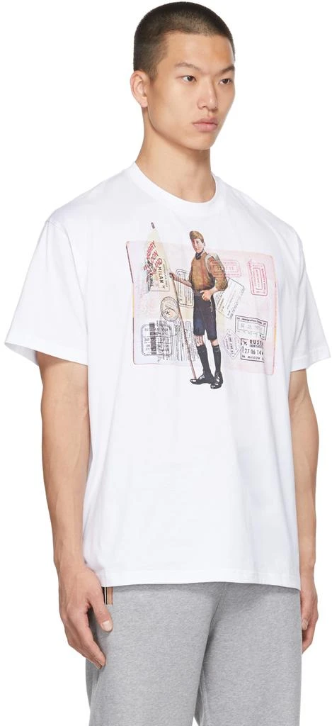 商品Burberry|白色 Donovan T 恤,价格¥4378,第2张图片详细描述
