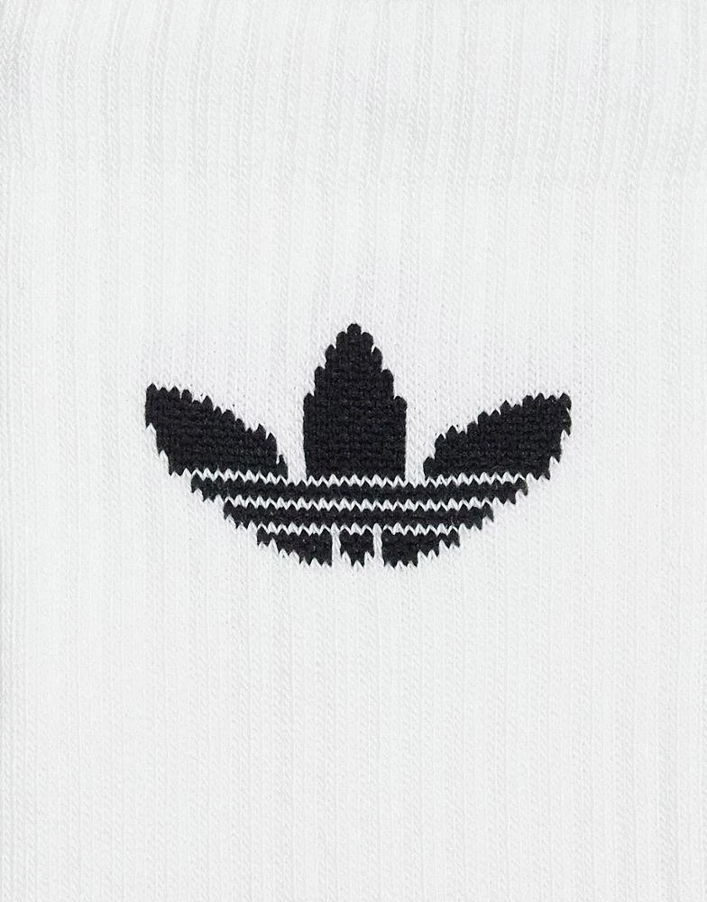 商品Adidas|adidas Originals trefoil 6 pack socks in white,价格¥196,第3张图片详细描述