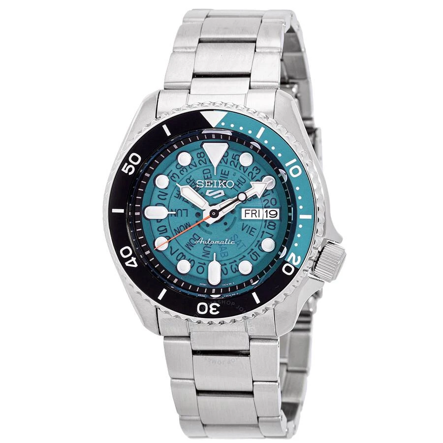 商品Seiko|5 Sports Automatic Teal Dial Men's Watch SRPJ45K1,价格¥1555,第1张图片