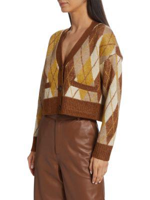 Argyle Cropped Cardigan商品第3张图片规格展示