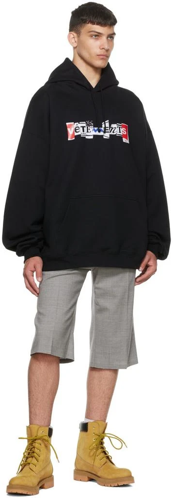 商品Vetements|黑色 Mixed 连帽衫,价格¥4183,第4张图片详细描述