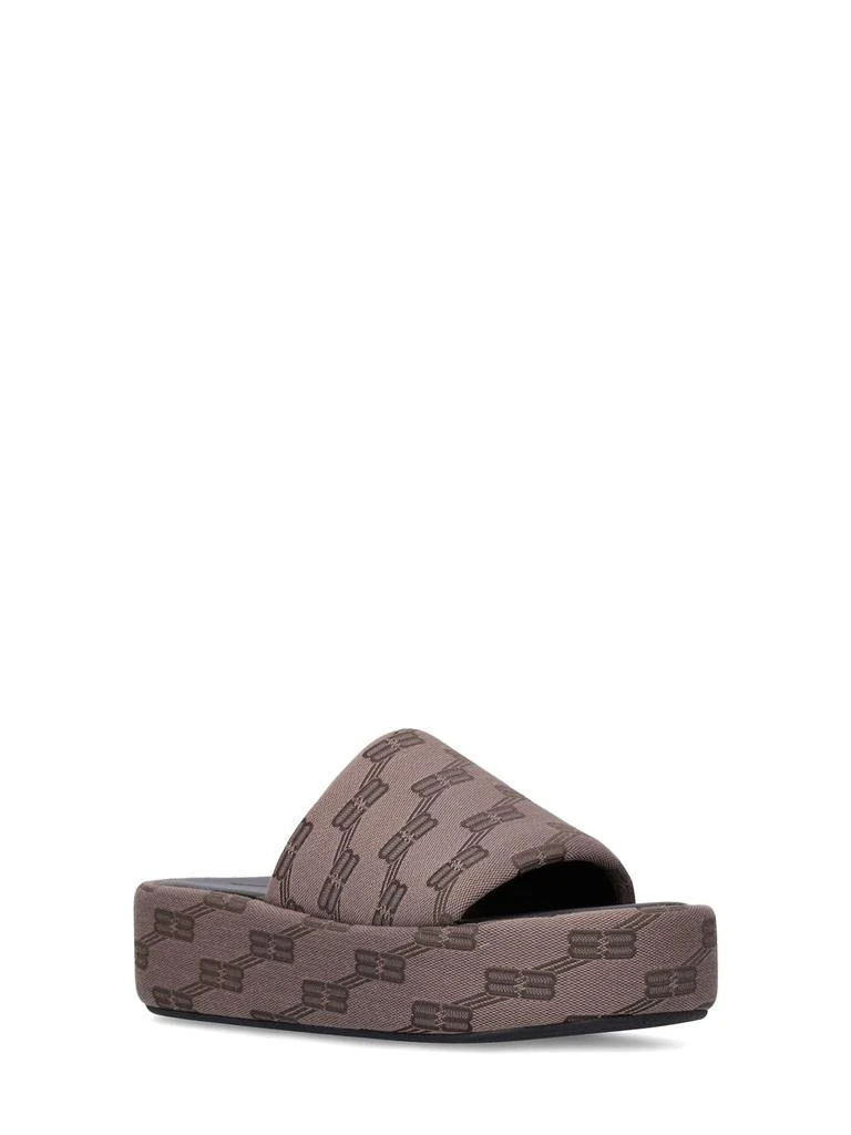 商品Balenciaga|Rise Jacquard Monogram Slide Sandals,价格¥5351,第2张图片详细描述