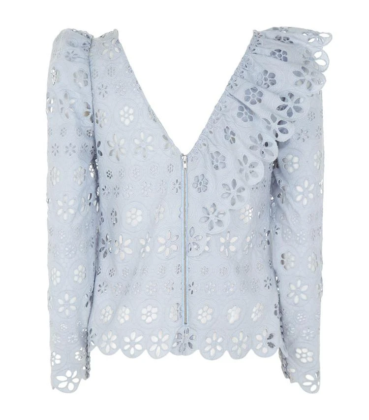 商品Self Portrait|Circle Floral Broderie Top,价格¥2609,第2张图片详细描述