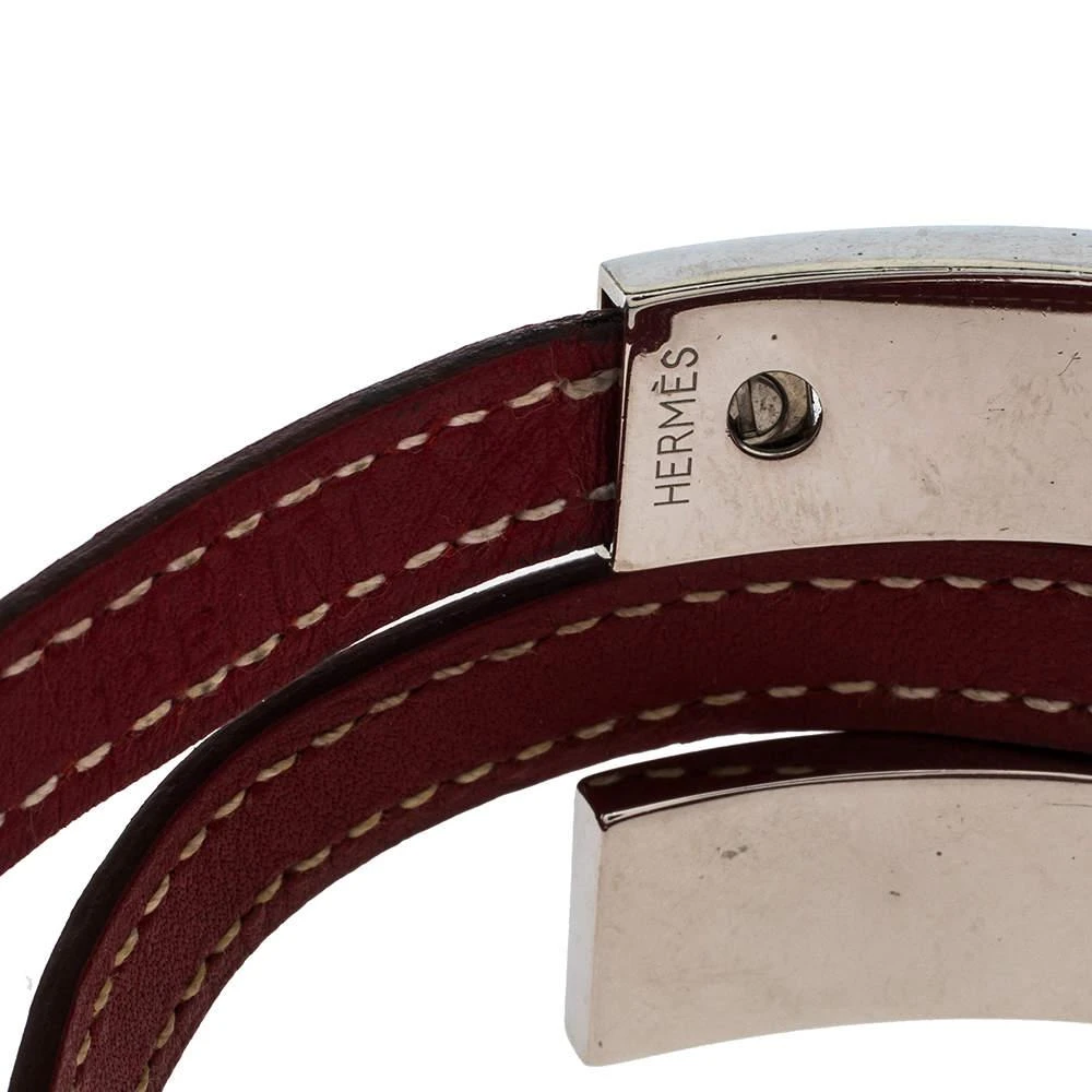 Hermès Rouge Garance Chamonix Leather Pousse Pousse Bracelet 商品