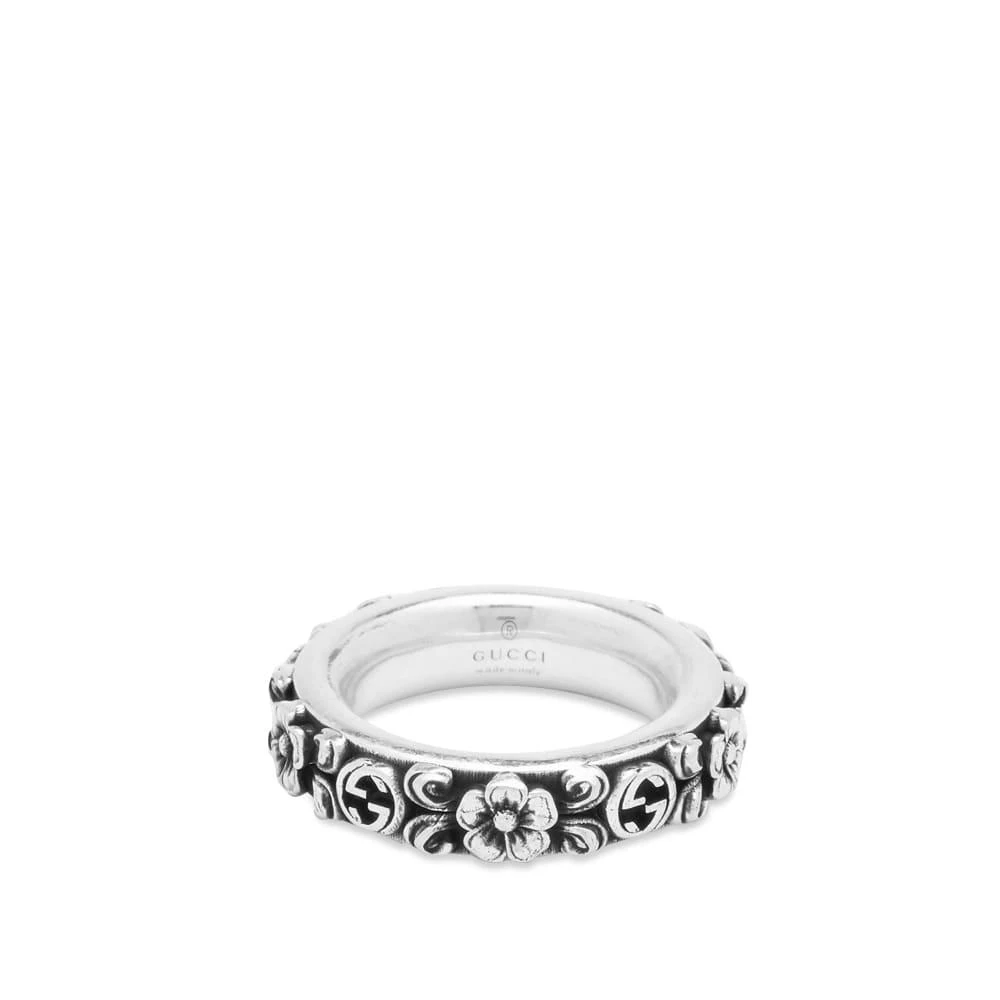 商品Gucci|Gucci Jewellery Floral Motif Ring,价格¥1912,第1张图片