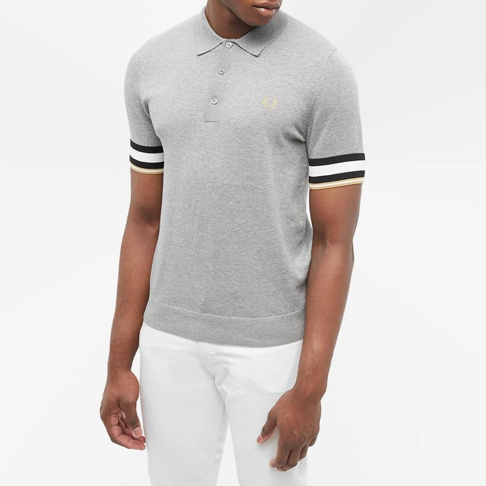 商品Fred Perry|Fred Perry Bold Cuff Knitted Polo,价格¥556,第2张图片详细描述