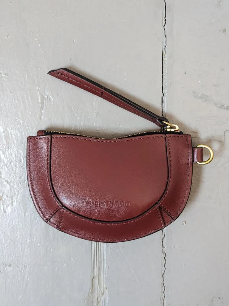 商品Isabel Marant|Soko Burgundy Leather Coin Purse,价格¥803,第1张图片