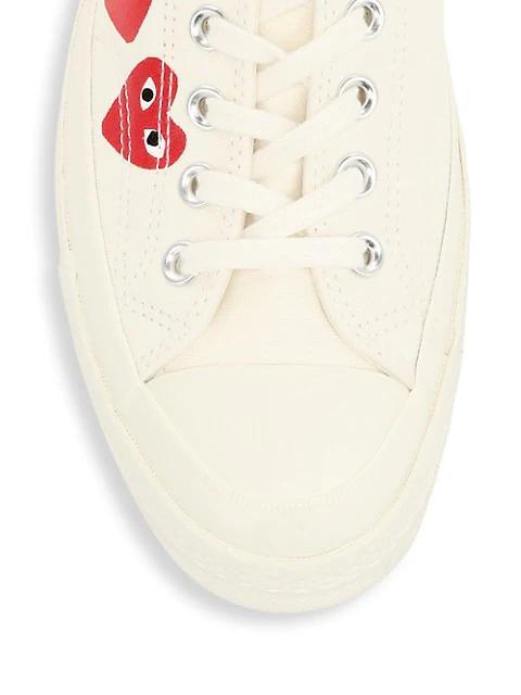 商品Comme des Garcons|CdG PLAY x Converse Unisex Chuck Taylor All Star Multi Heart Low-Top Sneakers,价格¥1107,第6张图片详细描述