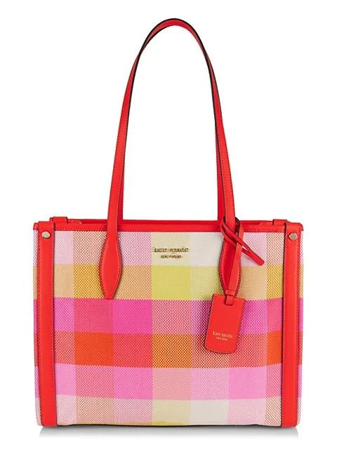 商品Kate Spade|Medium Market Madras Woven Tote,价格¥640,第1张图片