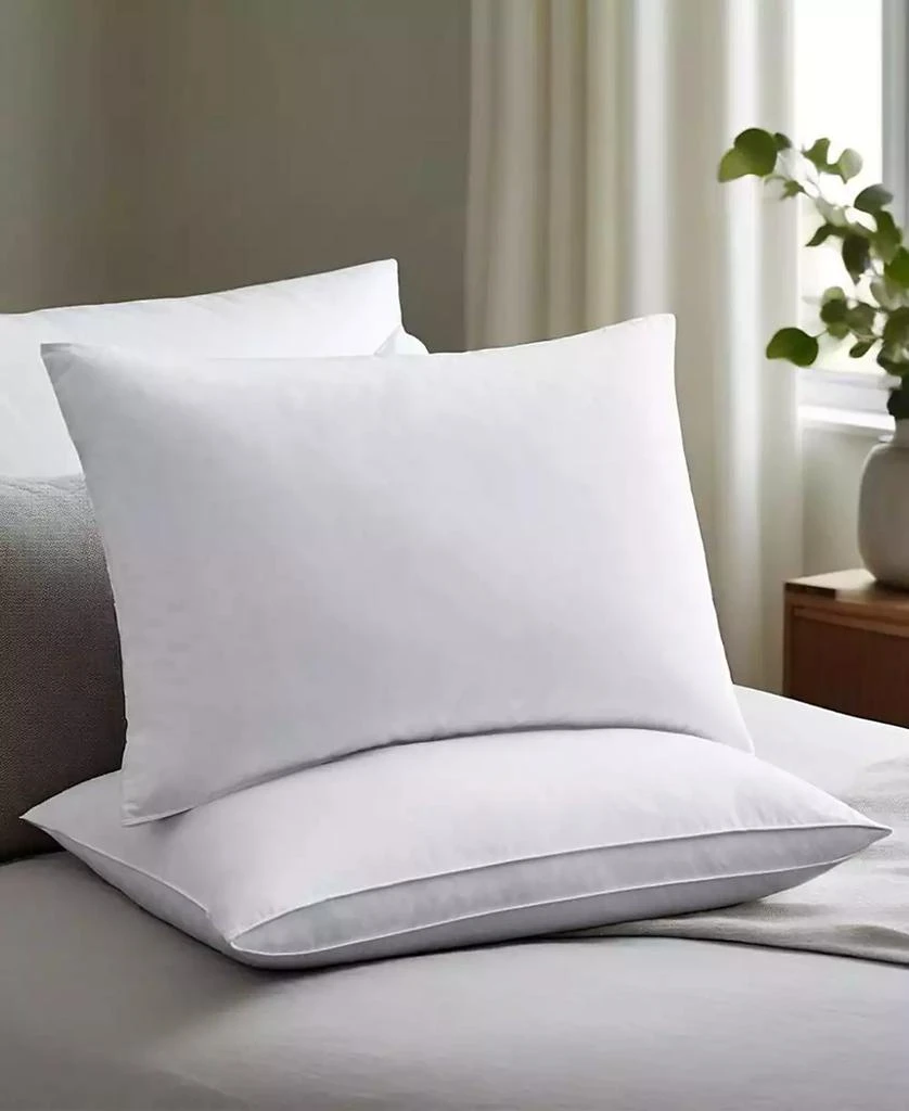 商品UNIKOME|100% Cotton Medium Soft Down and Feather Gusseted 2-Pack Pillows, Queen,价格¥407,第5张图片详细描述