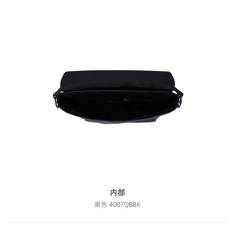 商品Coach|香港直邮COACH 奥莱款男士精致的鹅卵石皮革单肩斜挎包4007QBBK,价格¥2279,第5张图片详细描述