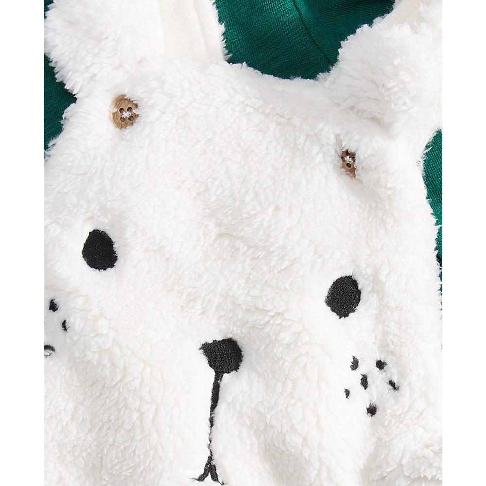 Baby Boys 2-Pc. Shirt & Fleece Bunny Overall Set, Created for Macy's商品第3张图片规格展示