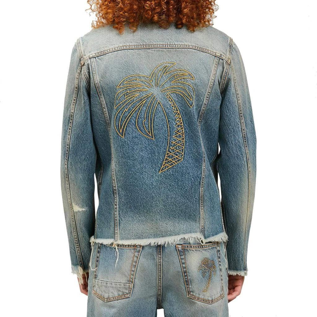 商品Palm Angels|Palm Angels Palm Embroidery Denim Jacket,价格¥5096,第3张图片详细描述