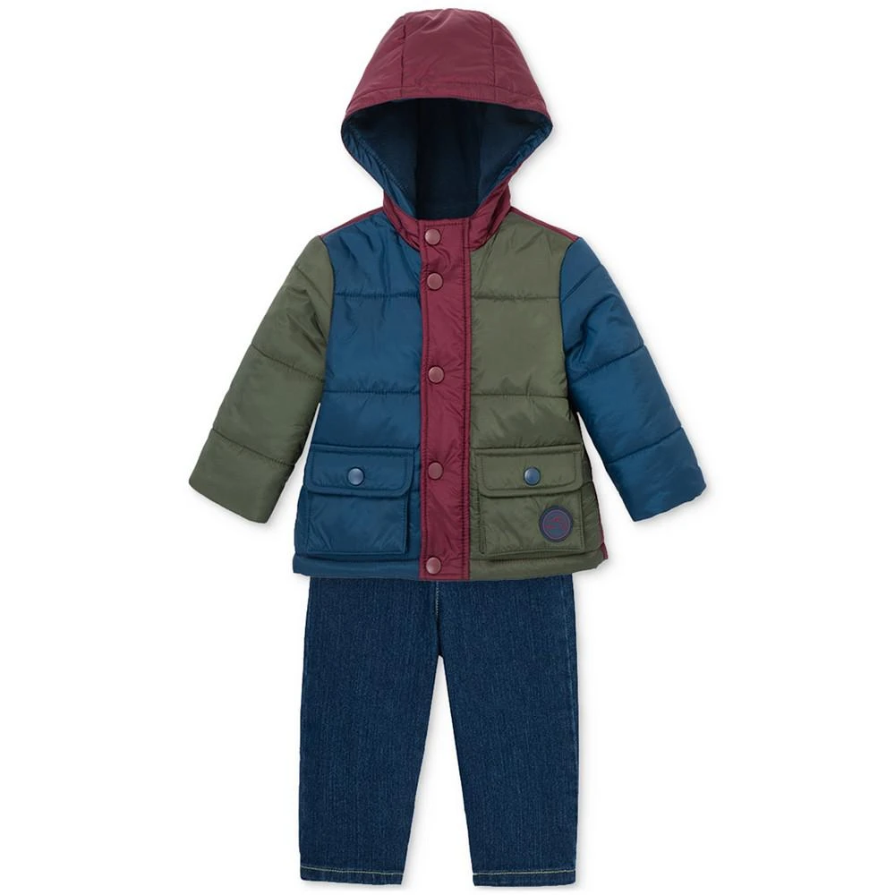 商品Little Me|Baby Boys Colorblocked Jacket, Striped Shirt & Jeans, 3 Piece Set,价格¥229,第3张图片详细描述