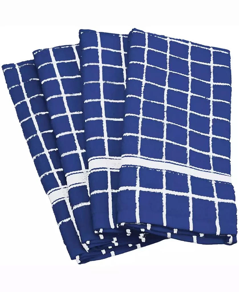 商品Design Imports|Solid Windowpane Terry Dishtowel, Set of 4,价格¥150,第1张图片