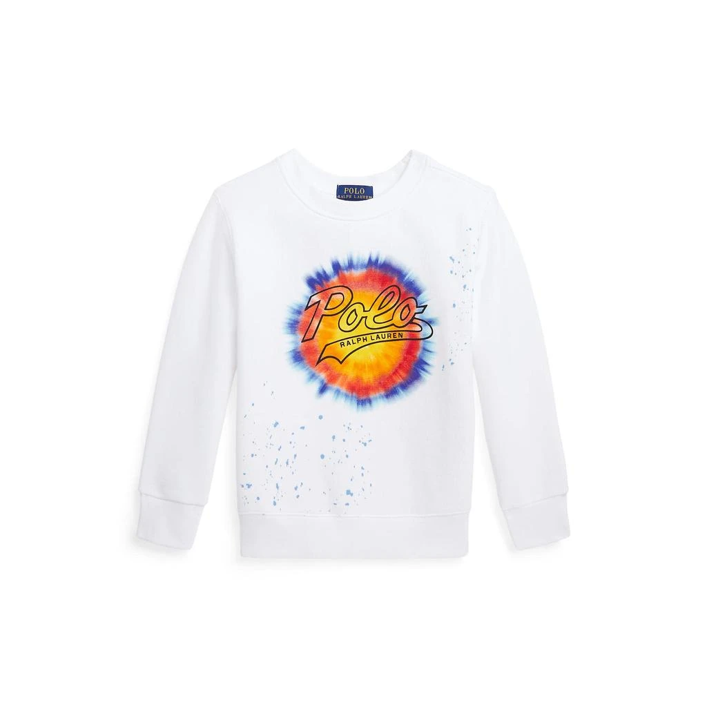 商品Ralph Lauren|Logo Tie-Dye Print Fleece Sweatshirt (Little Kids),价格¥134,第1张图片