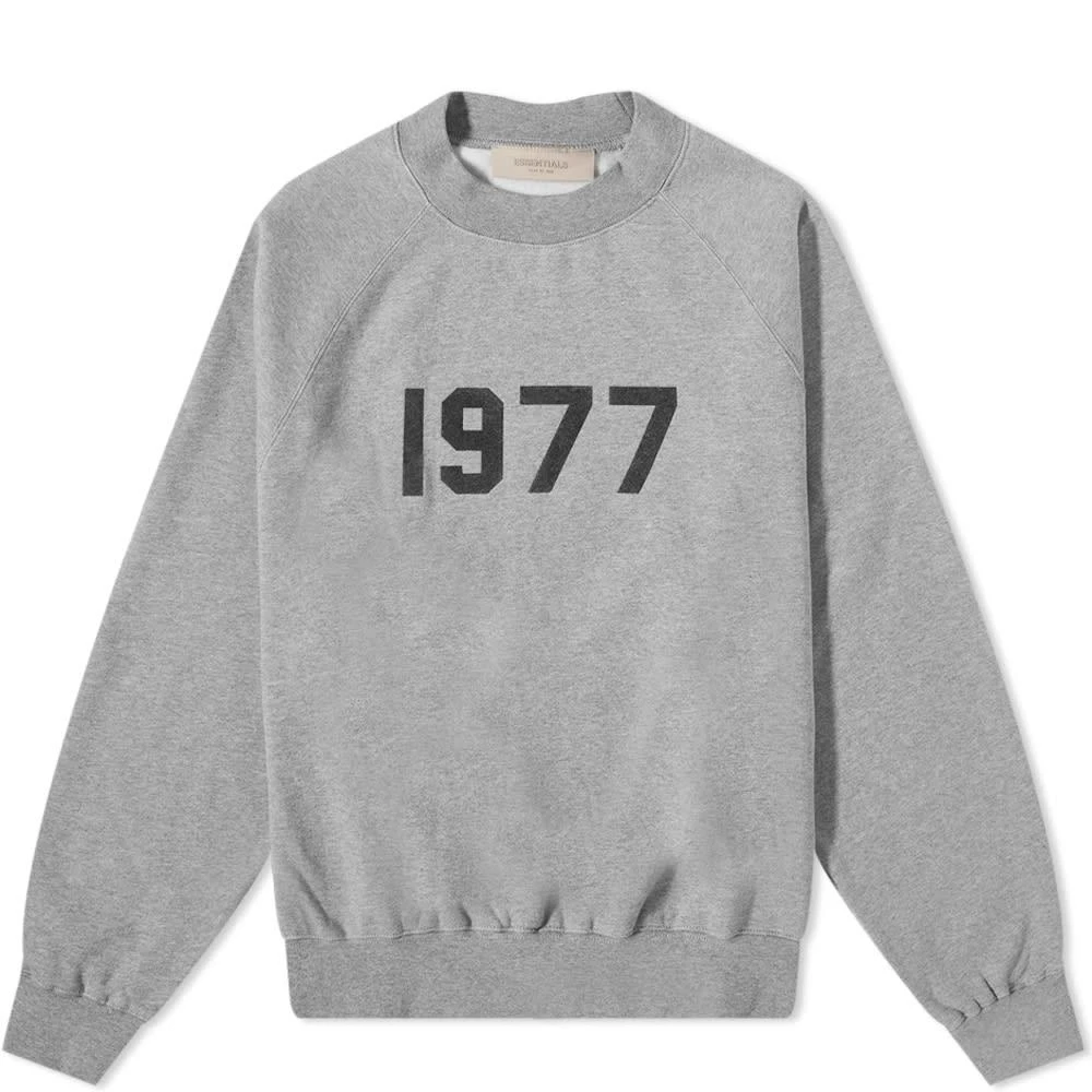 商品Essentials|Fear of God ESSENTIALS 1977 Crew Neck Sweat - Dark Oatmeal,价格¥841,第1张图片