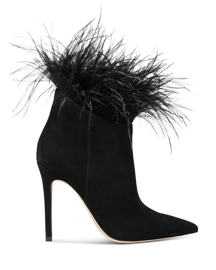 商品Michael Kors|Women's Whitby Feather Trim Pointed Toe Booties,价格¥1372,第2张图片详细描述