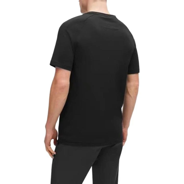 商品[国内直发] Hugo Boss|Logo字母印花圆领套头短袖T恤 男款 黑色,价格¥569,第4张图片详细描述