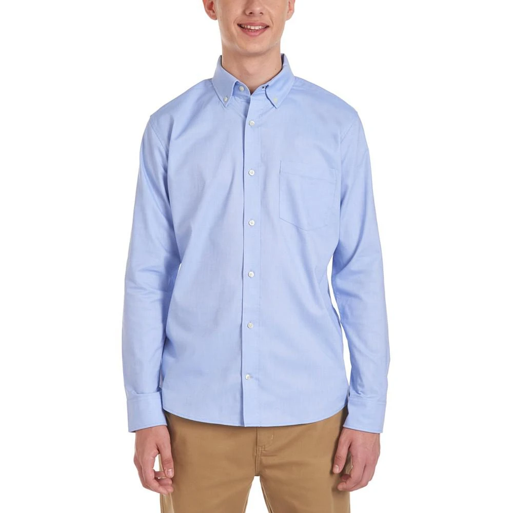 商品Nautica|Young Men's Long Sleeve Stretch Oxford,价格¥186,第1张图片