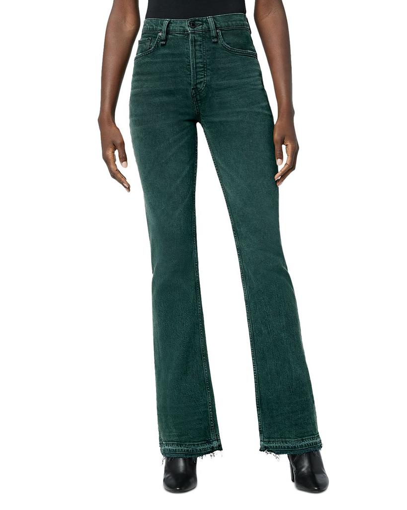 Faye Ultra High Rise Flare Jeans in Overdye商品第1张图片规格展示