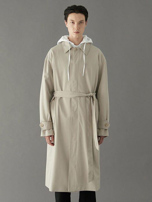 商品VOIEBIT|Trench Mac Coat Beige,价格¥1253,第6张图片详细描述