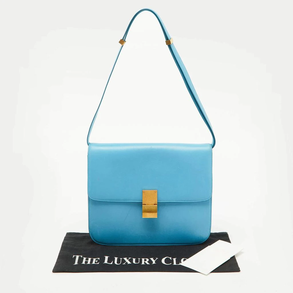 Celine Blue Leather Large Classic Box Shoulder Bag 商品