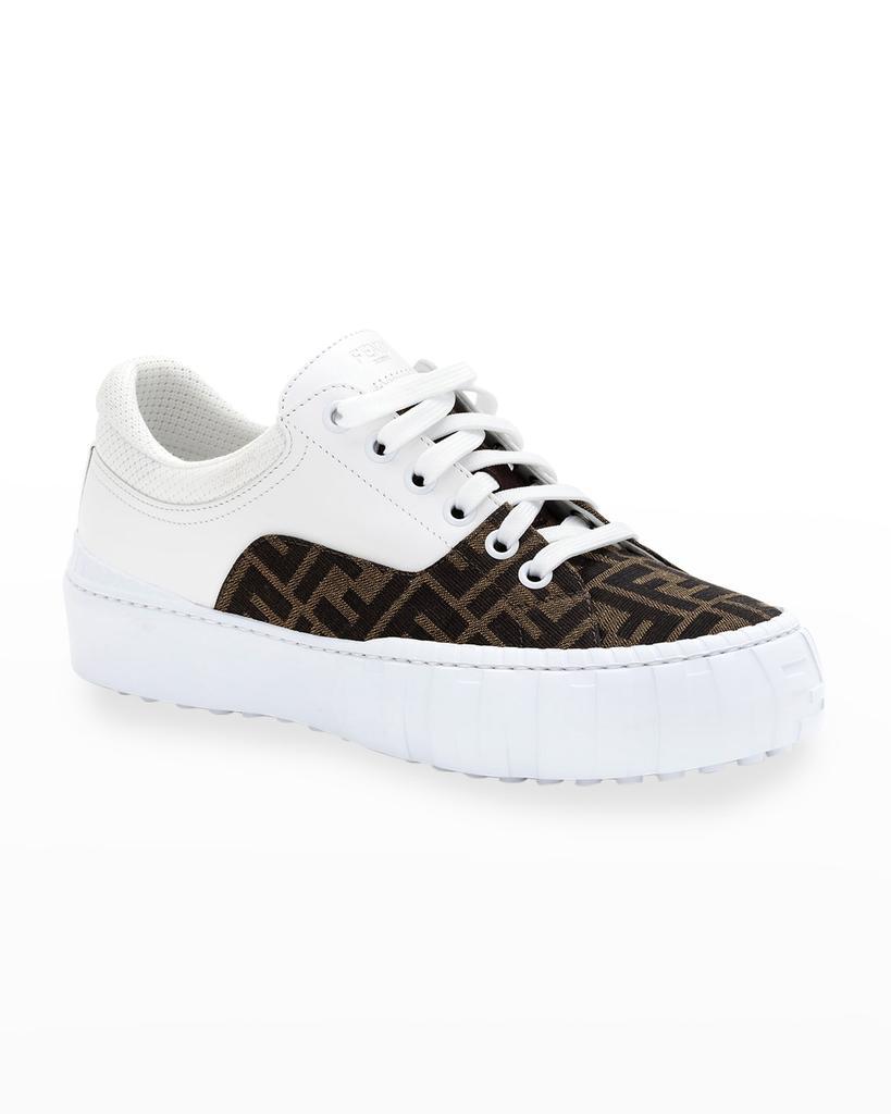 商品Fendi|FF Canvas Low-Top Sneakers,价格¥5449,第1张图片