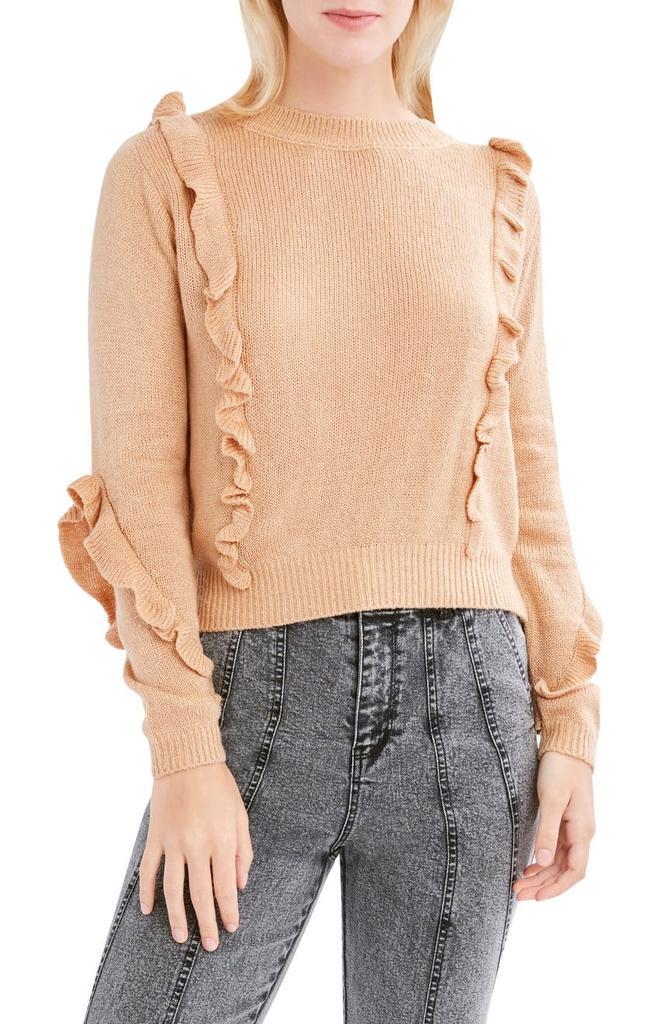 商品BCBG|Ruffle Trim Sweater,价格¥333,第1张图片