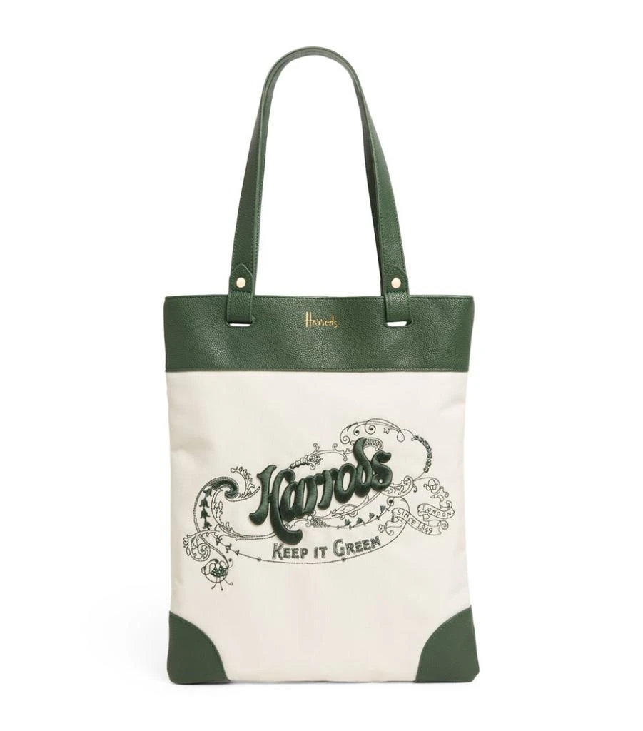 商品Harrods|Embroidered Logo Tote Bag,价格¥491,第1张图片