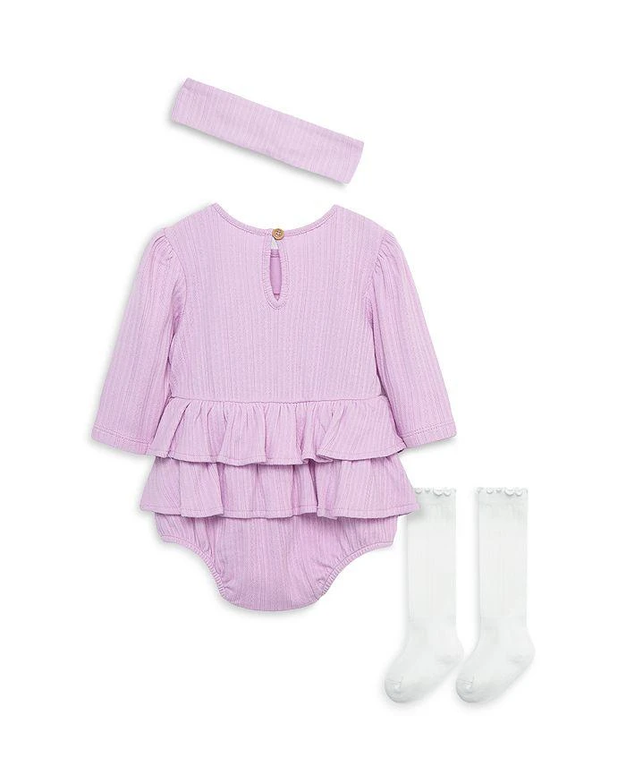 商品Little Me|Girls' Headband, Bubble Romper & Socks Set - Baby,价格¥219,第2张图片详细描述