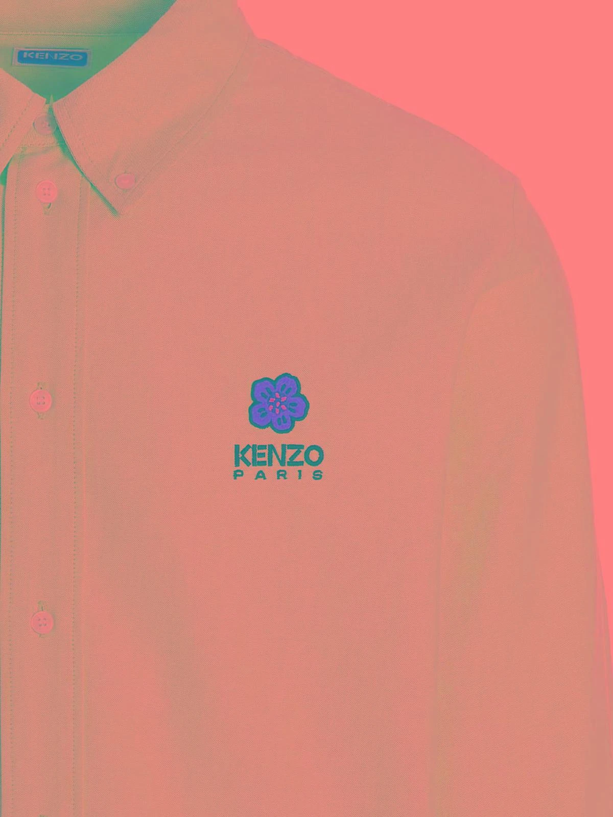 商品【商品预售7天发货】 Kenzo|Kenzo 男士衬衫 FD55CH4109LO64 蓝色,价格¥1069,第4张图片详细描述