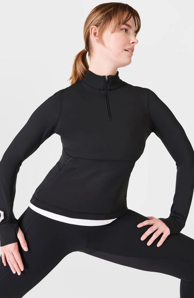 商品SWEATY BETTY|Therma Boost Running Half Zip Pullover,价格¥296,第4张图片详细描述