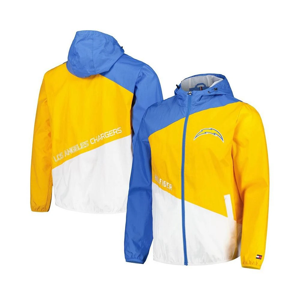 商品Tommy Hilfiger|Men's Powder Blue, Gold Los Angeles Chargers Bill Full-Zip Jacket,价格¥713,第1张图片