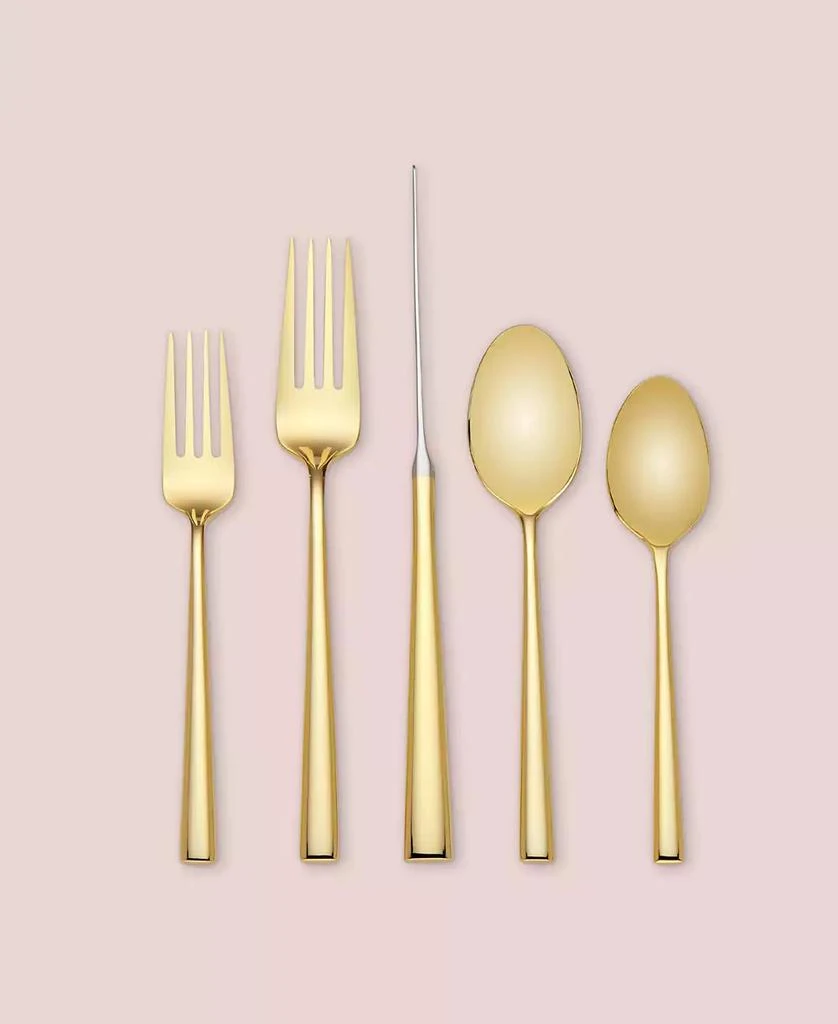 商品Kate Spade|5-Pc. Malmo Gold Place Setting.,价格¥789,第3张图片详细描述